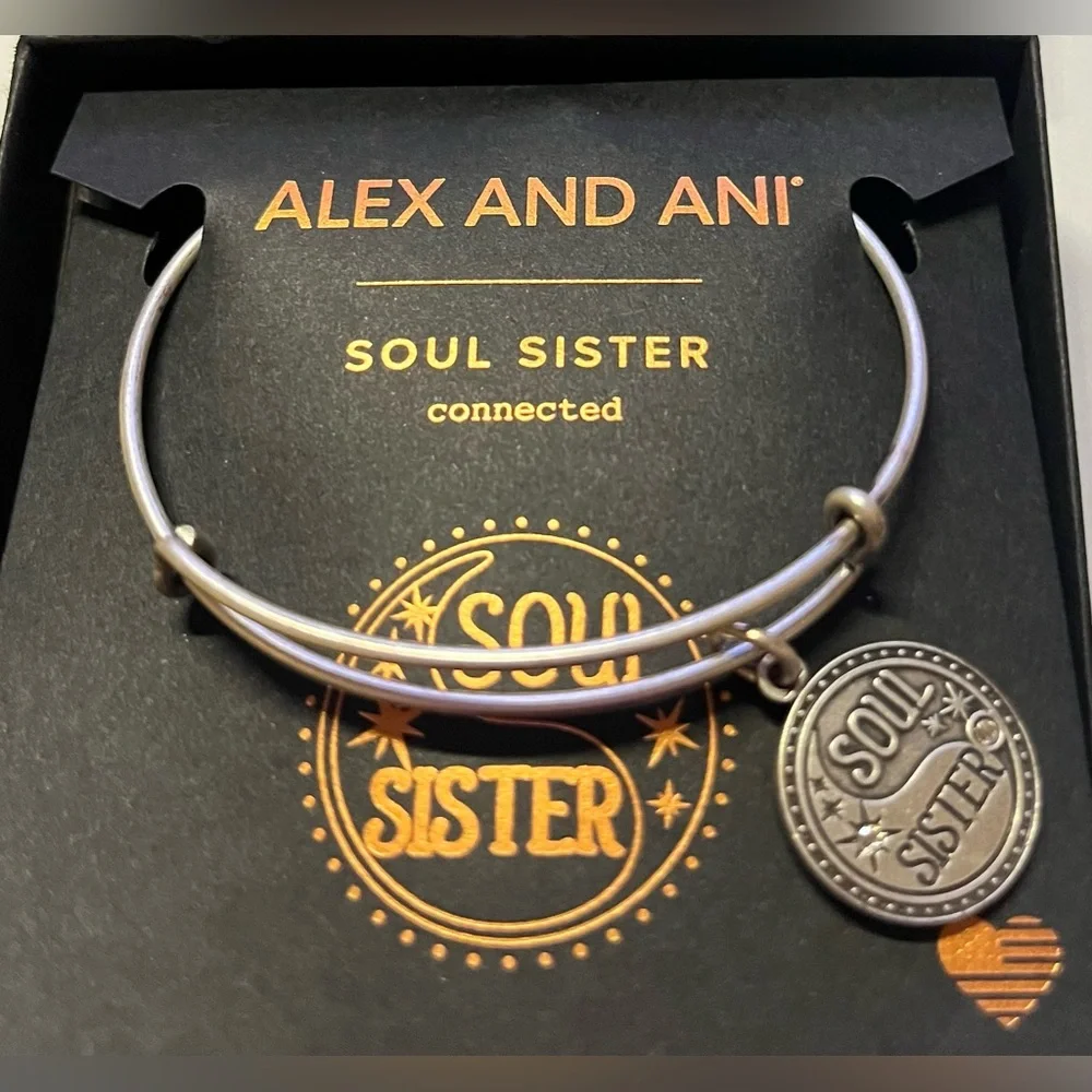 ALEX AND ANI “Soul Sister” Bangle Bracelet NWT in Original Box never worn.